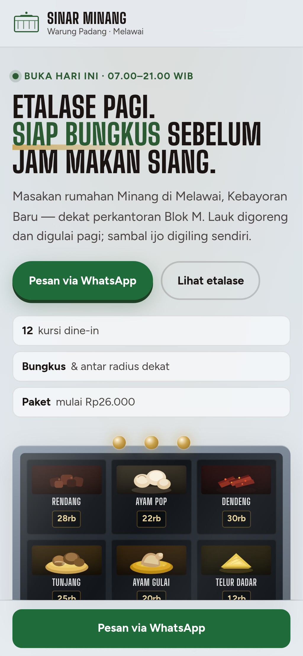 Website Sinar Minang
